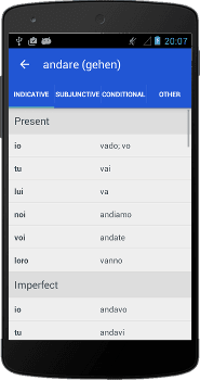 Conjugated in 18 Tenses